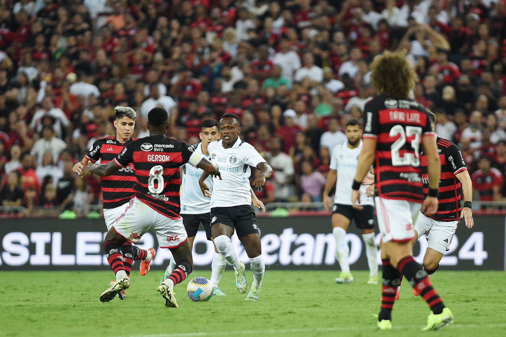 Lance do jogo entre Grêmio e Flamengo - Alexandre Durão / Grêmio FBPA