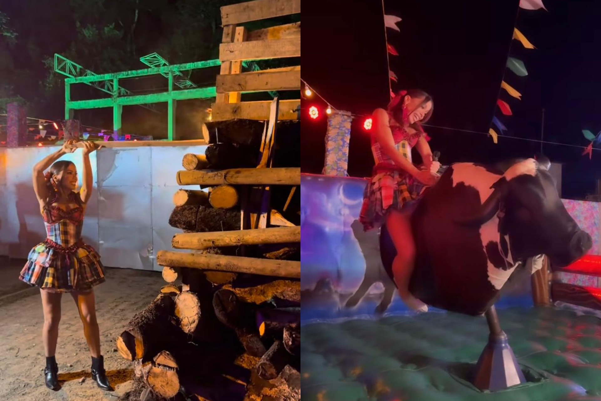 Anitta promove Arraiá e se diverte com amigos famosos
 - Reprodução / Instagram 