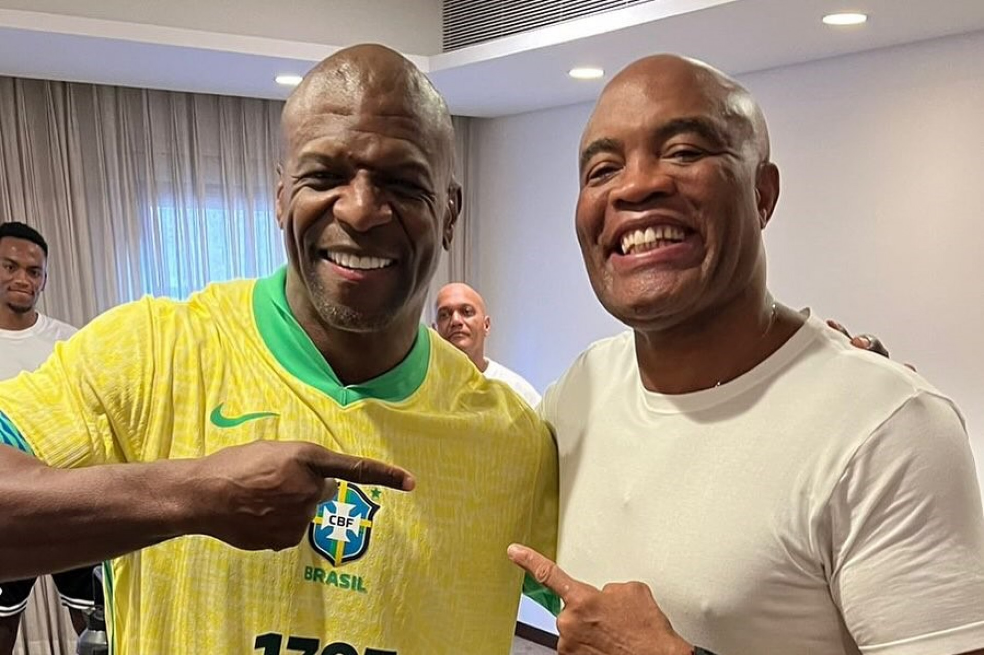 Anderson Silva e Terry Crews celebram amizade - Reprodução / Instagram
