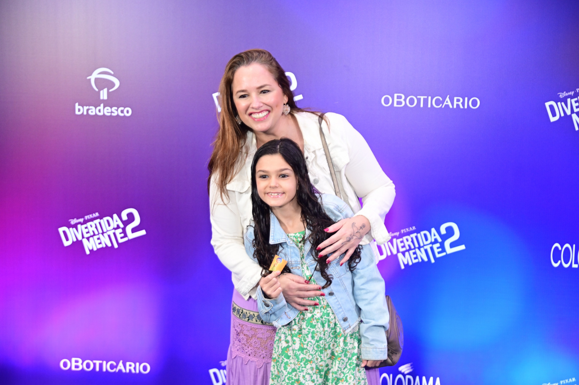 Mariana Belem e a filha na premi&egrave;re de 'Divertida Mente 2'
 - Leo Franco/ Ag News