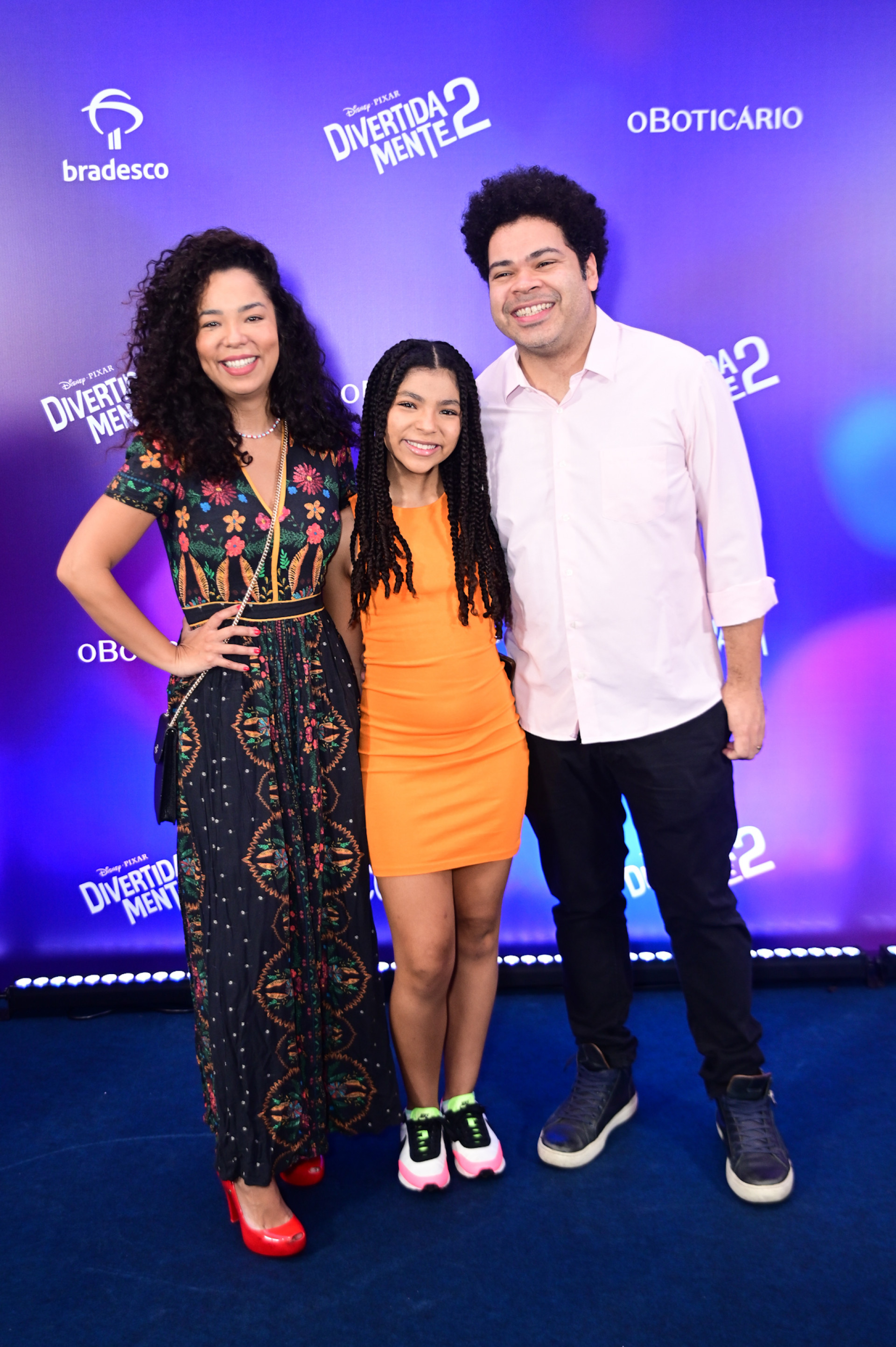 Michele Machado e Robson levaram a filha na premi&egrave;re de 'Divertida Mente 2'
 - Leo Franco/ Ag News