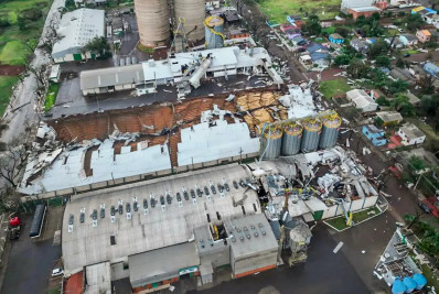 Microexplosão atinge município gaúcho de São Luiz Gonzaga