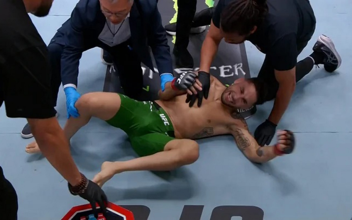 Alex Perez se lesionou e Taira Tatsuro venceu a luta principal do UFC Vegas 93 

