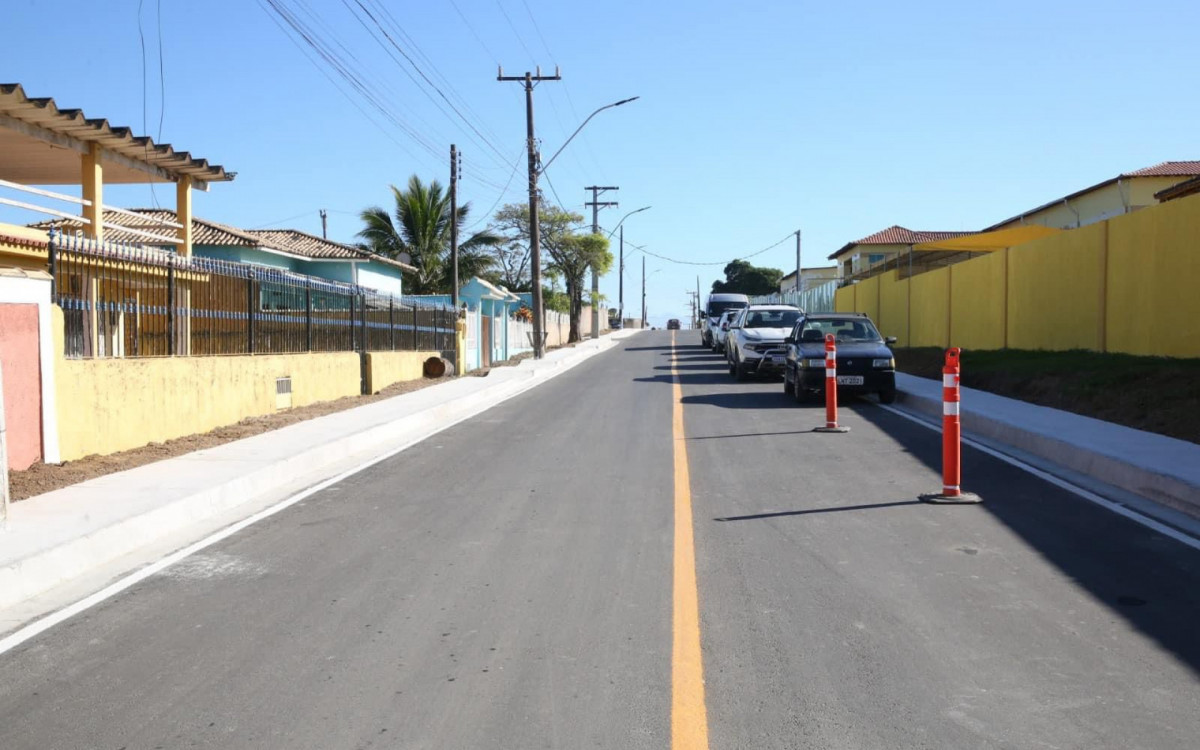 Inauguração das obras de asfaltamento e drenagem da Alameda Raquel 