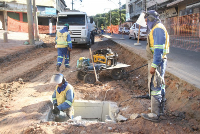 Obras do MUVI com novas redes de drenagem no Paraíso