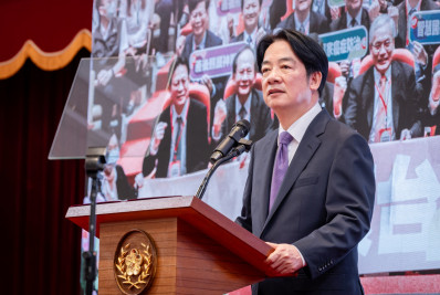 Taiwan 'não cederá à pressão' da China, afirma presidente Lai Ching-te