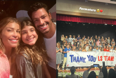 Grazi Massafera celebra formatura da filha com Cauã Reymond