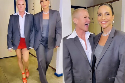 Xuxa e Ivete Sangalo desfilam com grife de Sasha