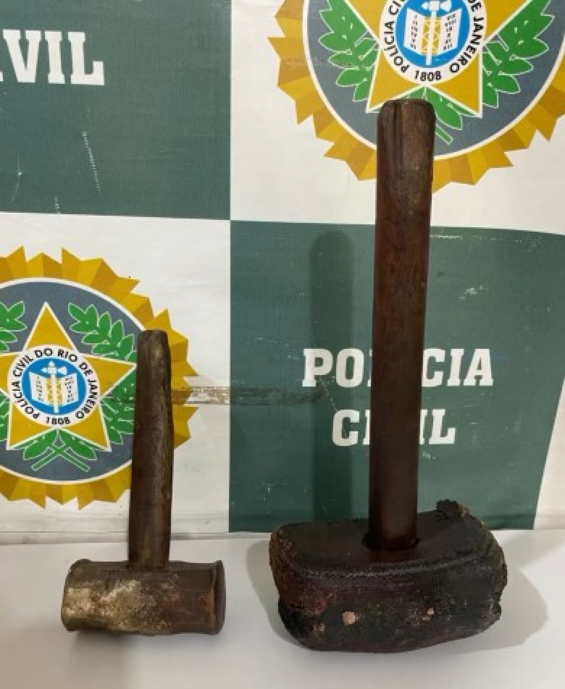 Policiais apreenderam as armas utilizadas no homicídio
