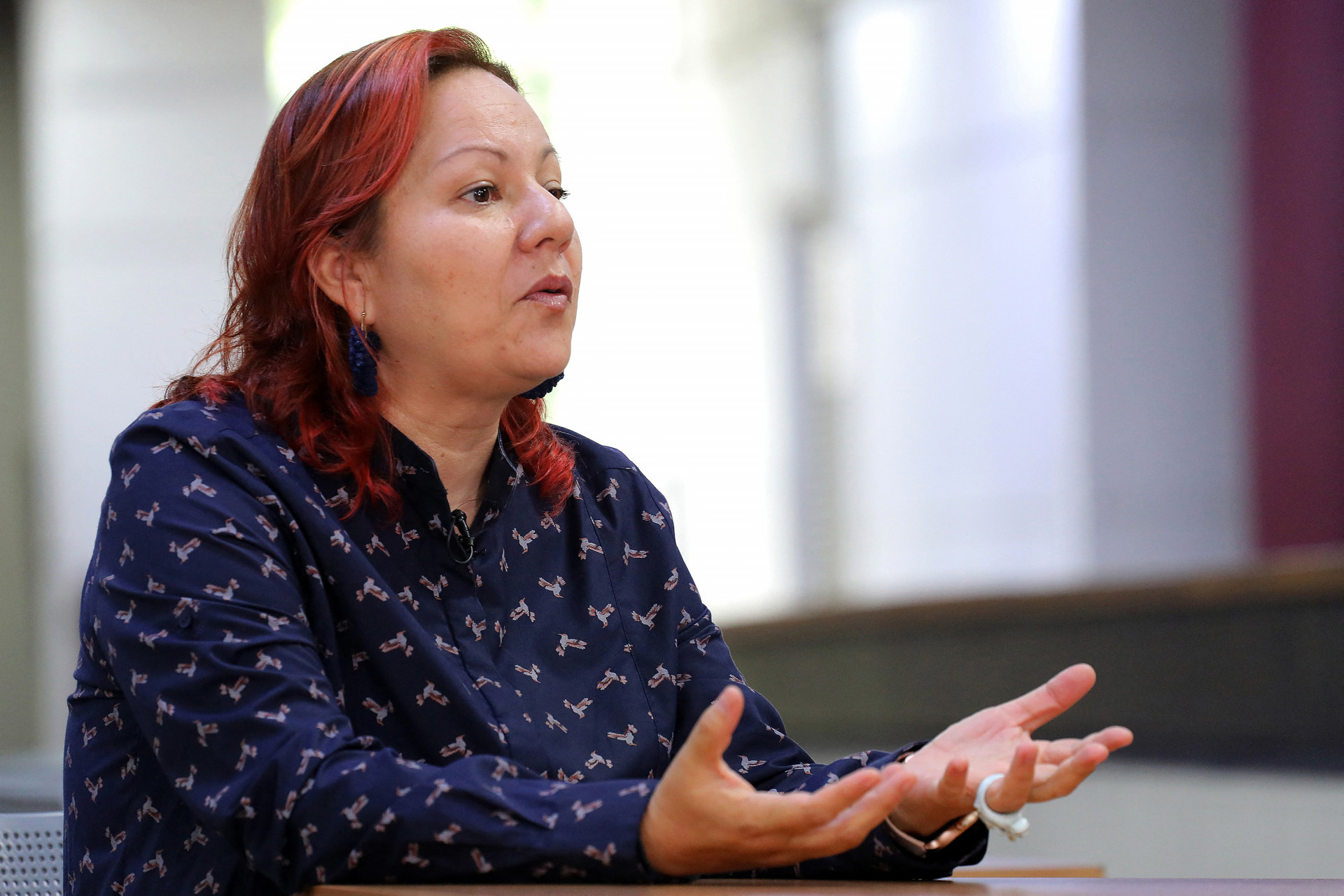 Jazm&iacute;n Santa, membro da Mesa Intersetorial contra a Explora&ccedil;&atilde;o Sexual de Meninos e Meninas - AFP