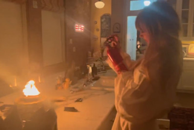 Vídeo! Taylor Swift apaga incêndio na cozinha de casa: 'Vamos morrer'