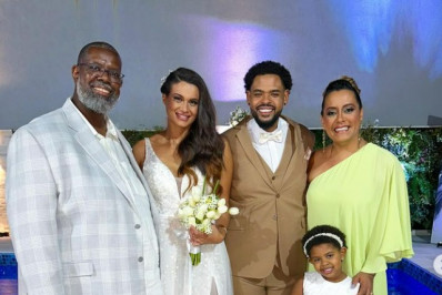 Péricles mostra registros do casamento do filho, Lucas Morato, e diz: 'Sensação de dever cumprido'