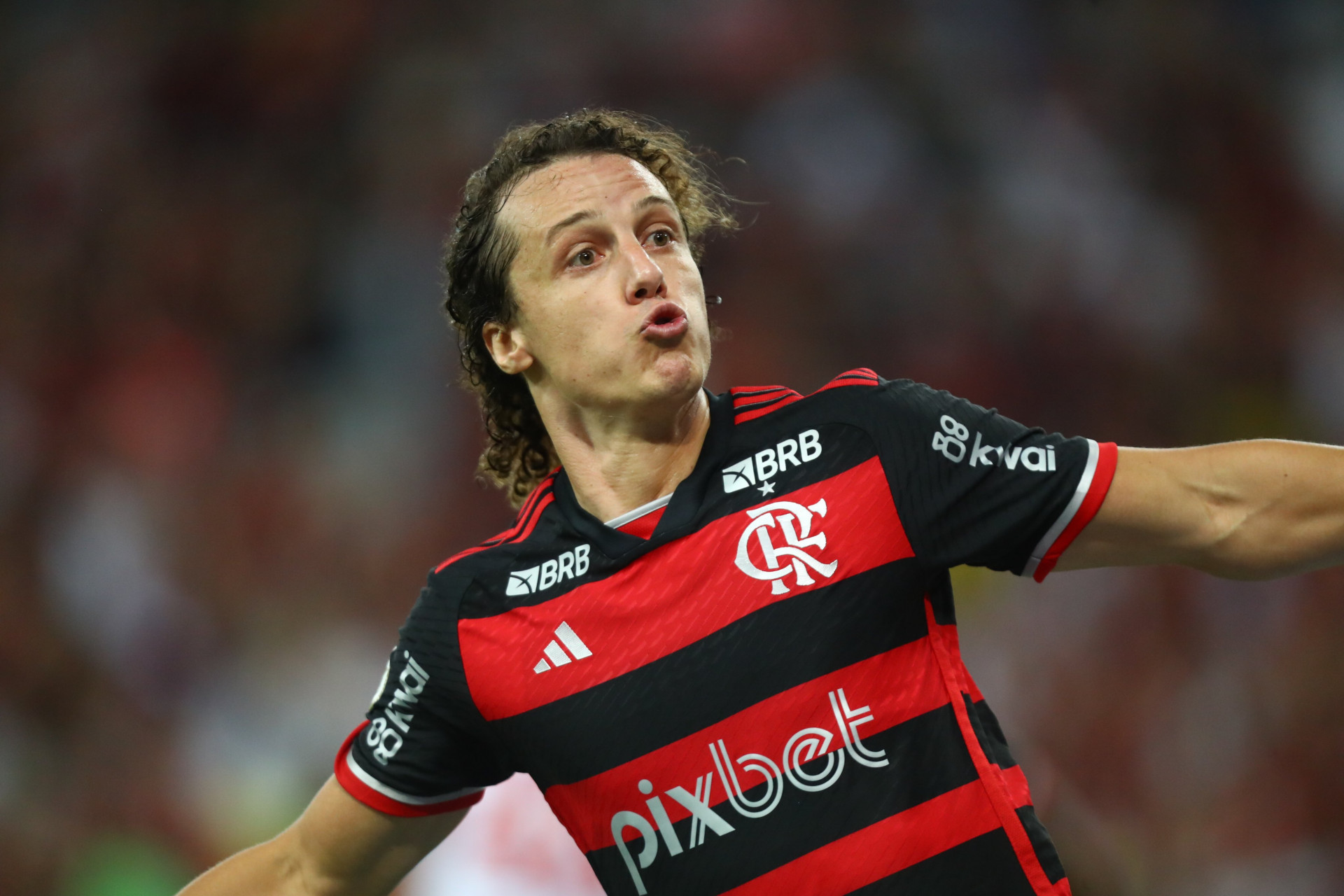 David Luiz brilhou na vitória do Flamengo sobre o Bahia - Gilvan de Souza/CRF