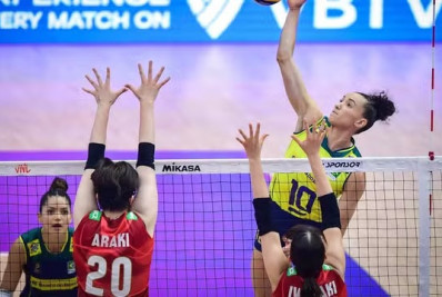 Seleção feminina de vôlei perde para o Japão e está eliminada da Liga das Nações