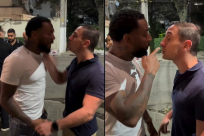 Luiz Otávio Mesquita dá tapa na cara de Nego do Borel e cantor avisa: 'Vou te denunciar'