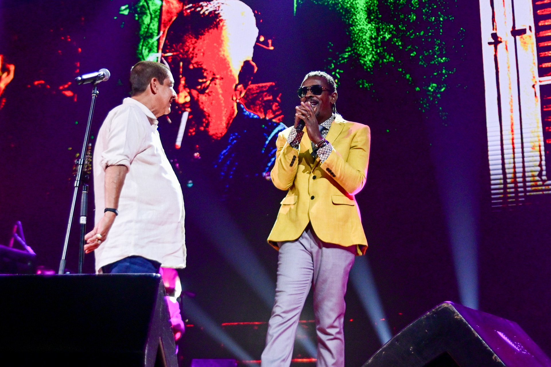 Seu Jorge canta com Zeca Pagodinho - Leo Franco / AgNews