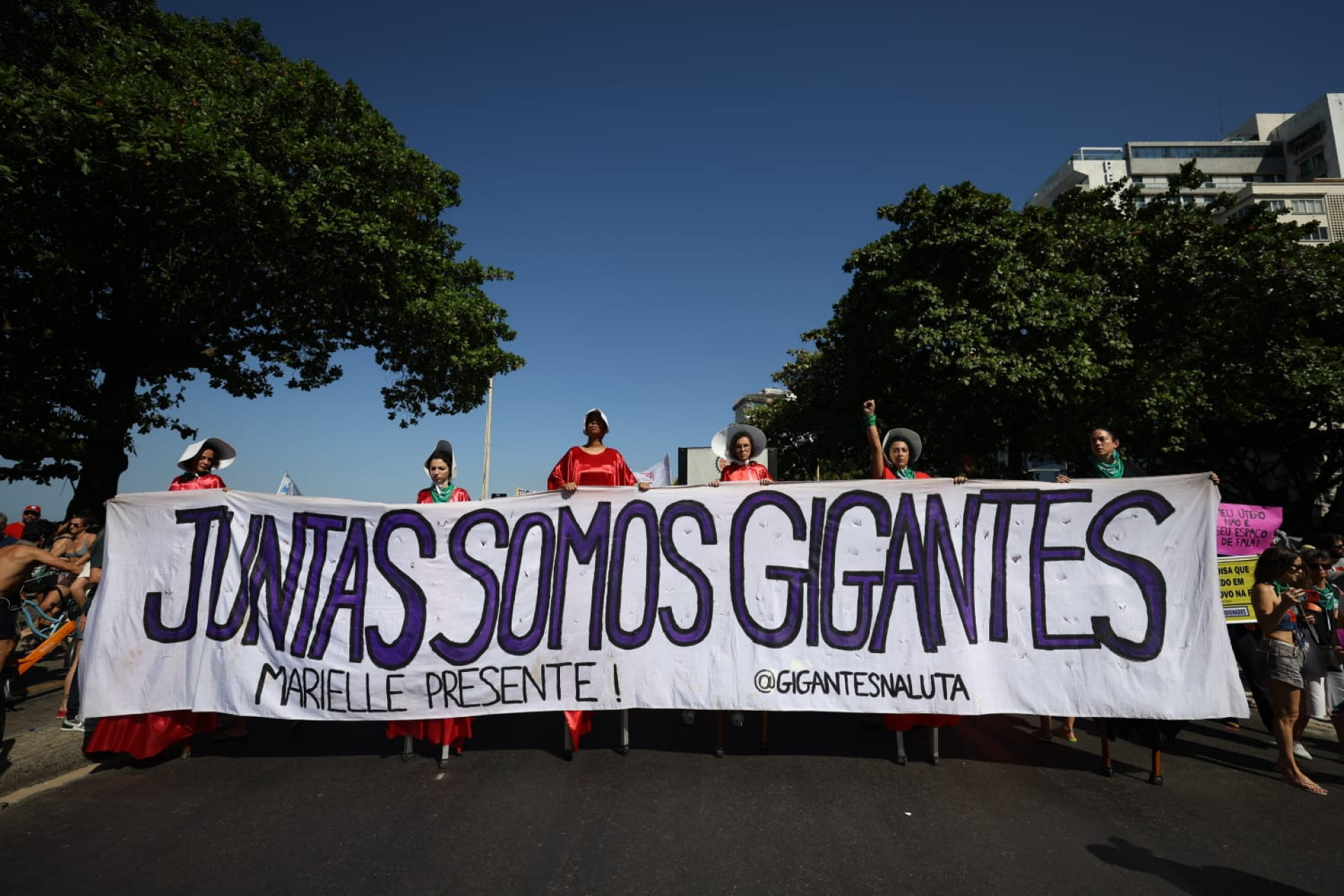 Coletivo de mulheres evangélicas vão as ruas neste domingo (23), em Copacabana, na Zona Sul - Renan Areias/Agência O Dia