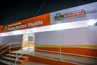 Belford Roxo: Prefeito Waguinho inaugura Escola Municipal Padre Matteo e 13 ruas em Nova Aurora