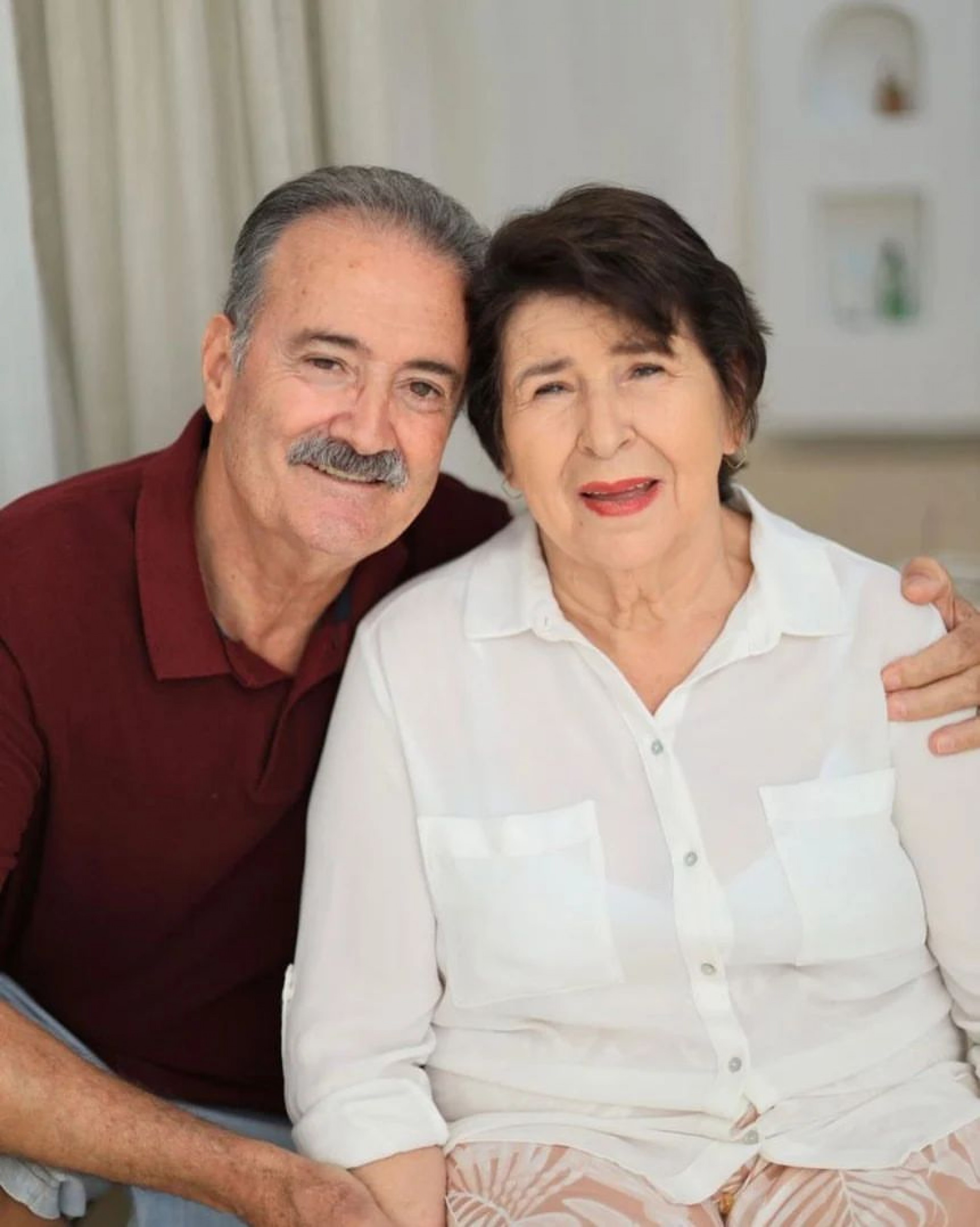 Maria Aparecida Alves Lima e o esposo - Reprodução / Instagram