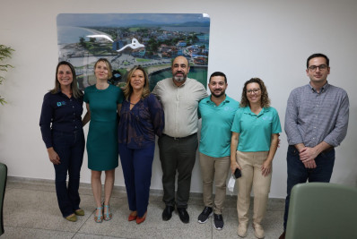 Membros do governo finlandês visitam o Hospital Nossa Senhora de Nazareth em Saquarema