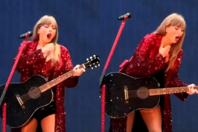 Vídeo: Taylor Swift se engasga com inseto durante show em Londres