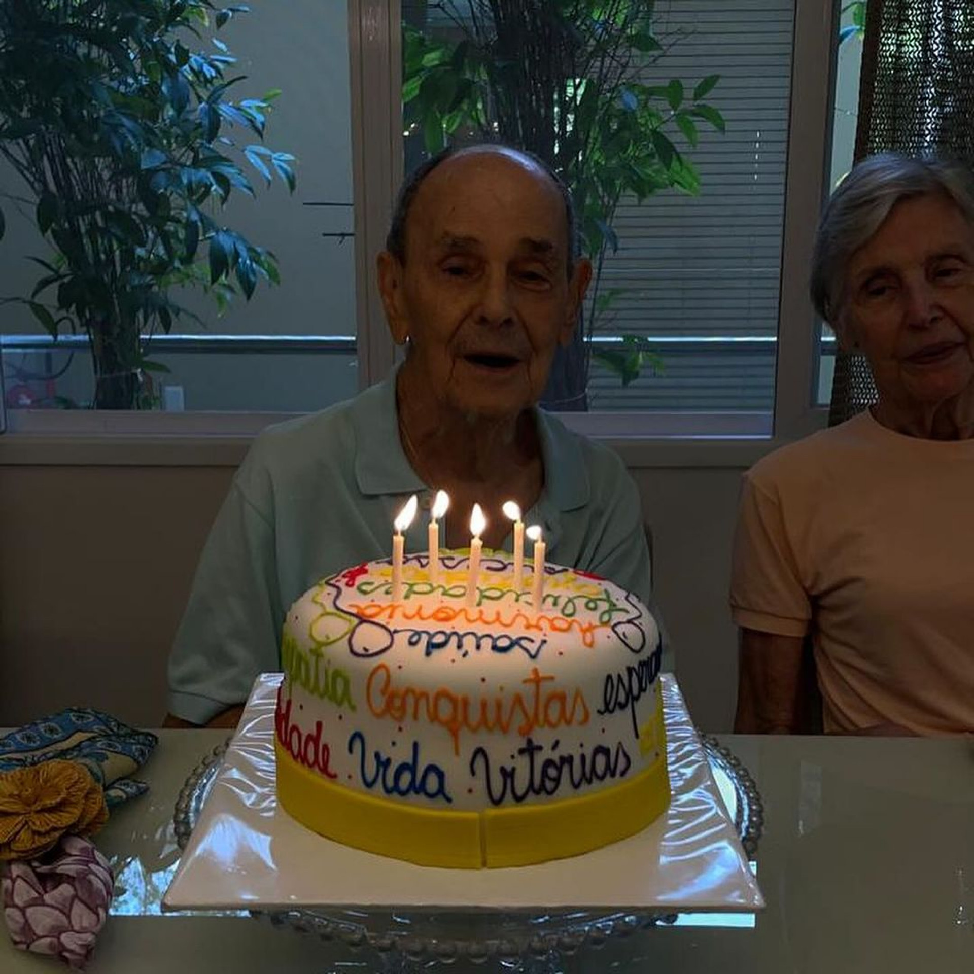 Fátima Bernardes comemora aniversário do pai - Reprodução