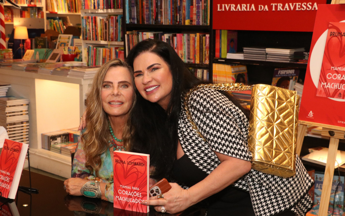 Solange Gomes prestigia lançamento do livro de Bruna Lombardi no Rio