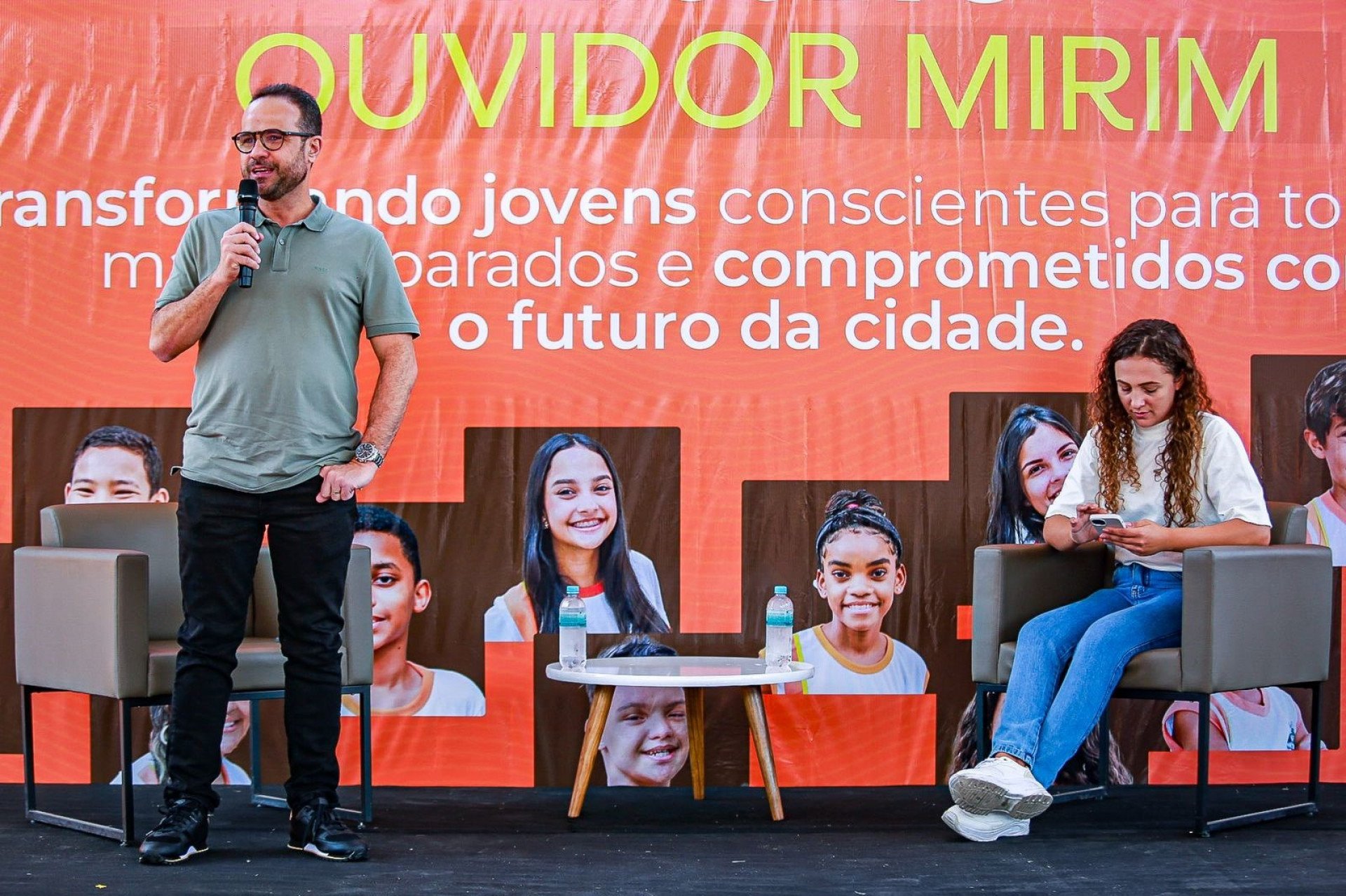 O secretário de Educação, Denis Macedo, destacou que o projeto é uma oportunidade de ensinar as crianças sobre cidadania e responsabilidade social - Rafael Barreto/ PMBR