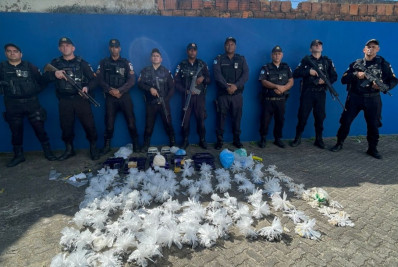 Mais de duas mil buchas de maconha e 473 pedras de crack apreendidas em creche
