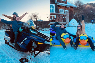 Lexa se diverte em passeio romântico na Argentina: 'Casal aventureiro'