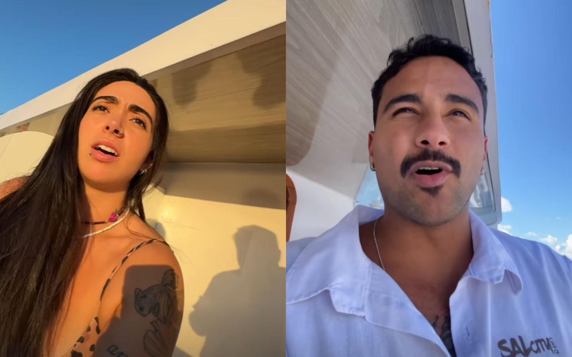 Pizane, Michel e Giovanna viajam de barco até Parintins - Reprodução / Instagram