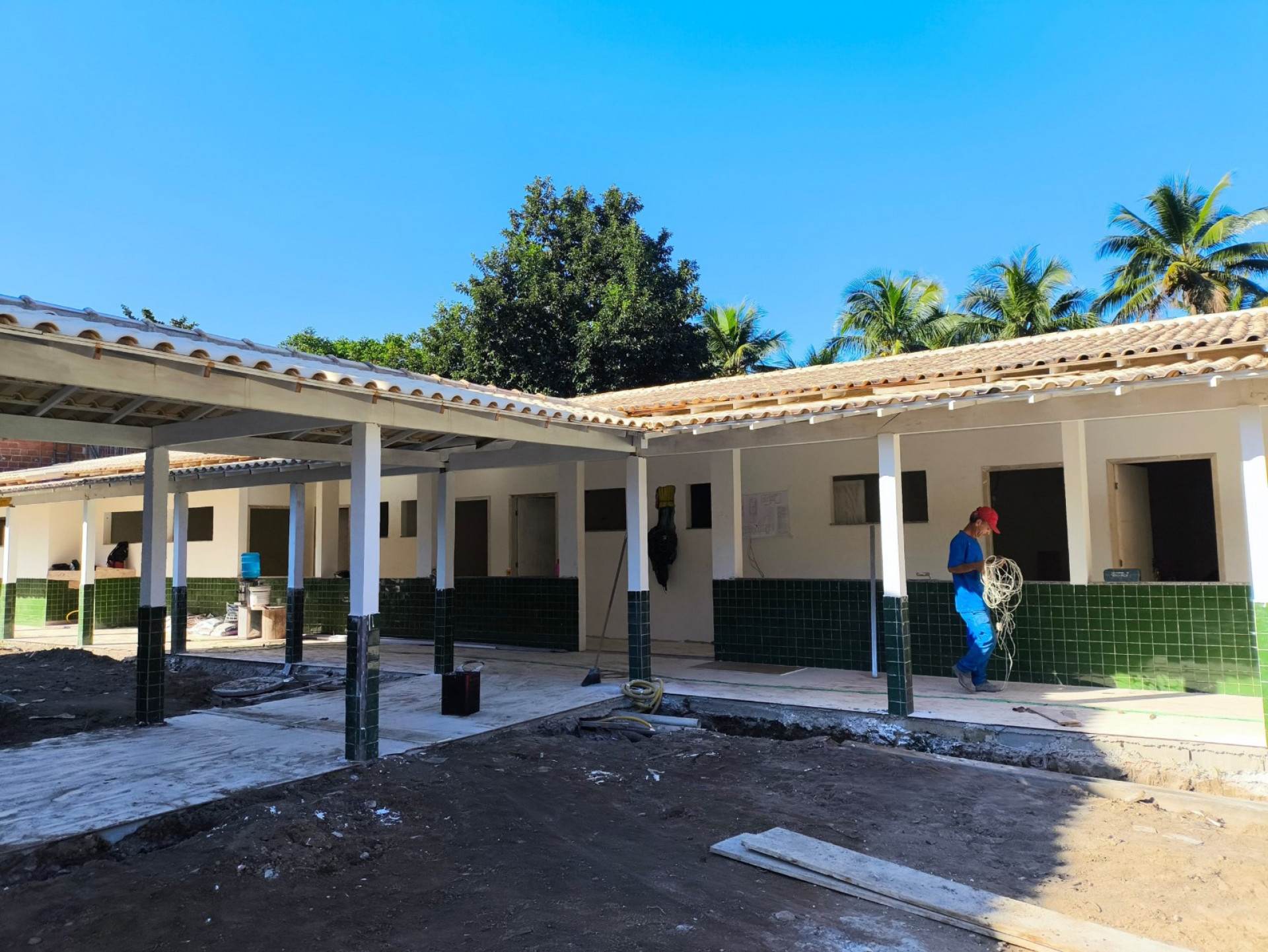 Prefeitura de Saquarema está construindo posto de saúde no bairro Mato Grosso - Divulgação/Prefeitura de Saquarema