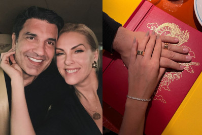 Ana Hickmann é pedida em casamento por Edu Guedes em Portugal