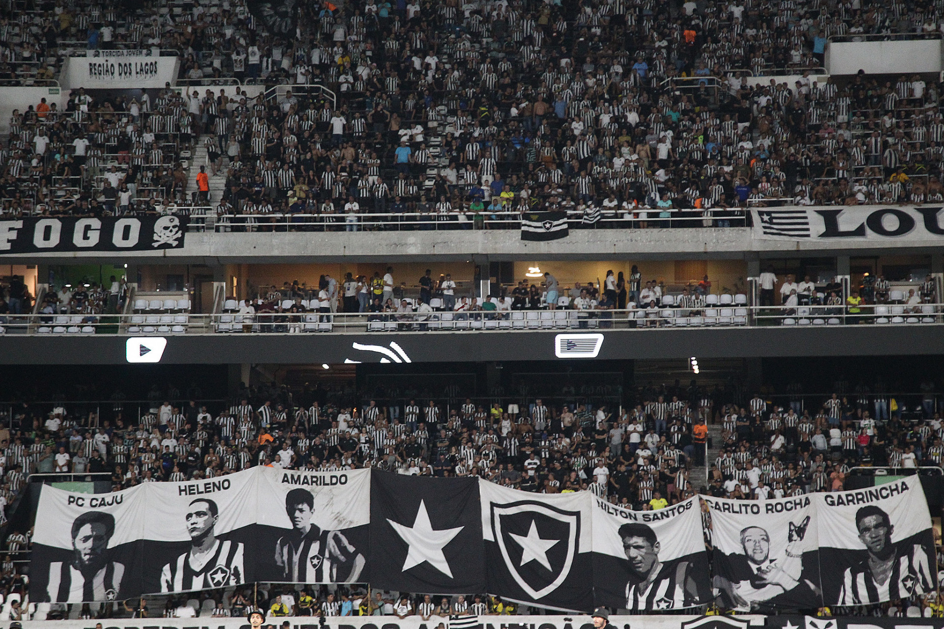 Festa da torcida do Botafogo no Estádio Nilton Santos - Vítor Silva/Botafogo