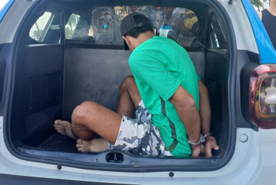 Liderança do tráfico de morro na Zona Sul é preso durante torneio de futebol de areia 