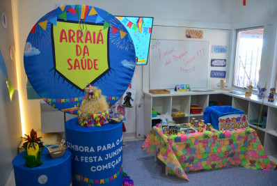 Crianças internadas no Hospital Geral de Nova Iguaçu ganham festa junina