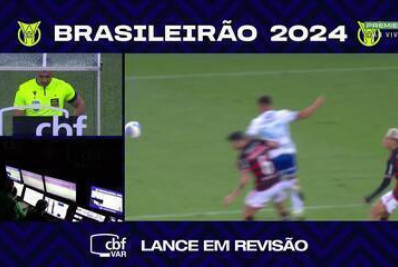 CBF divulga analise do VAR em pênalti para o Flamengo anulado contra o Cruzeiro