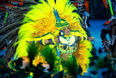 Cunhã-poranga do Caprichoso, Marciele Albuquerque comemora vitória do Boi