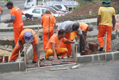 Obras de revitalização no Jardim Alcântara seguem avançando