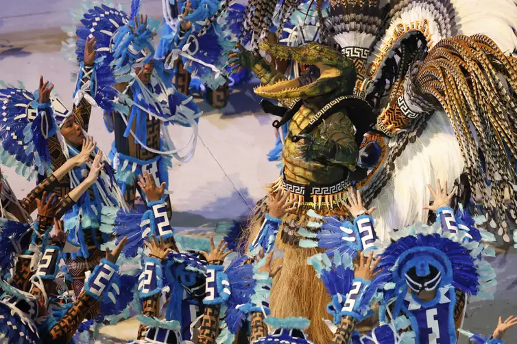 Boi Caprichoso na segunda noite do Festival de Parintins 2024 - Fernando Frazão/Agência Brasil