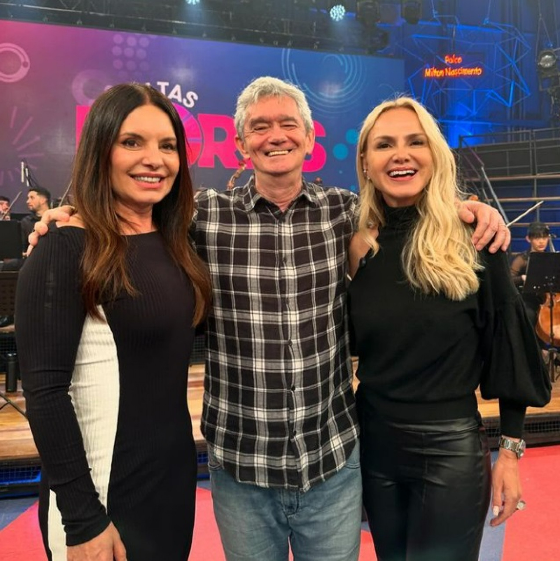  Manzar Feres, Serginho Groisman e Eliana - Reprodução do  Instagram