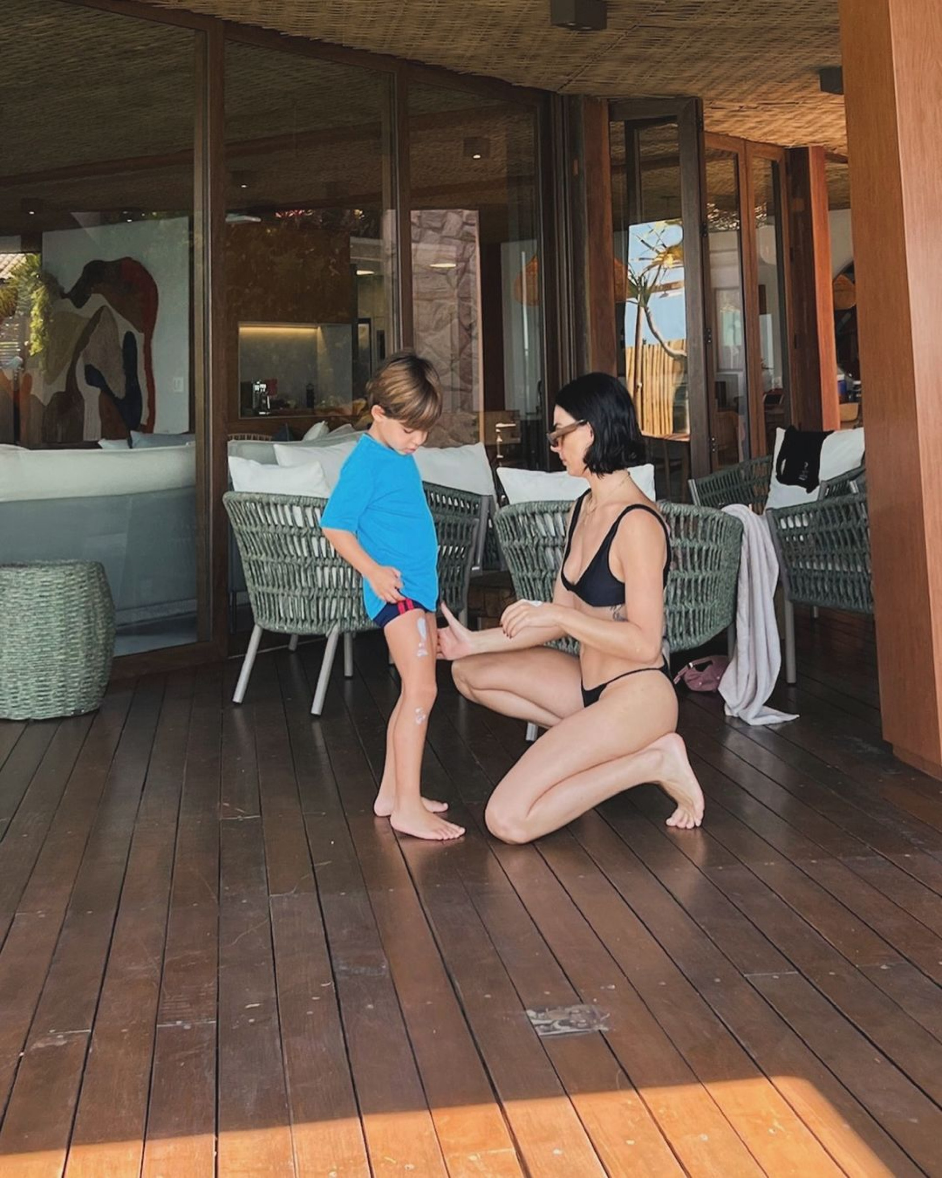 Isis Valverde compartilha registros com o filho, Rael - Reprodução