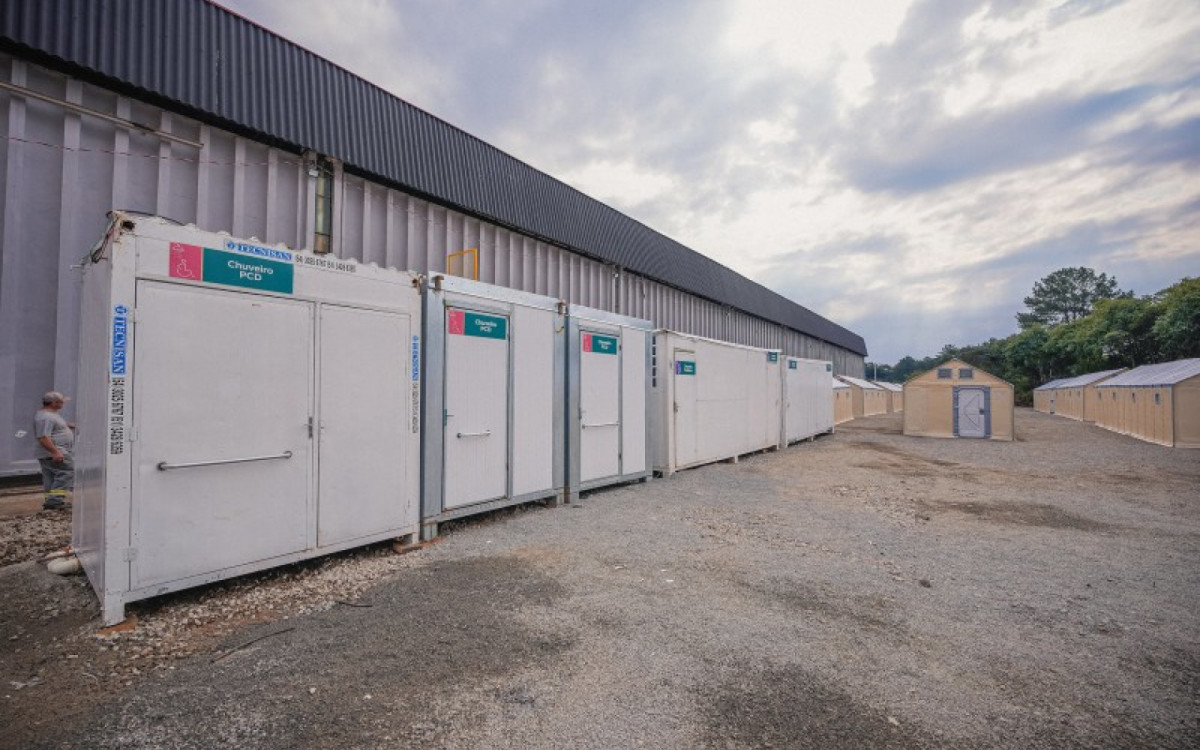 Espaço possui seis chuveiros para PcD e 48 comuns - Divulgação/Joel Vargas/Ascom GVG