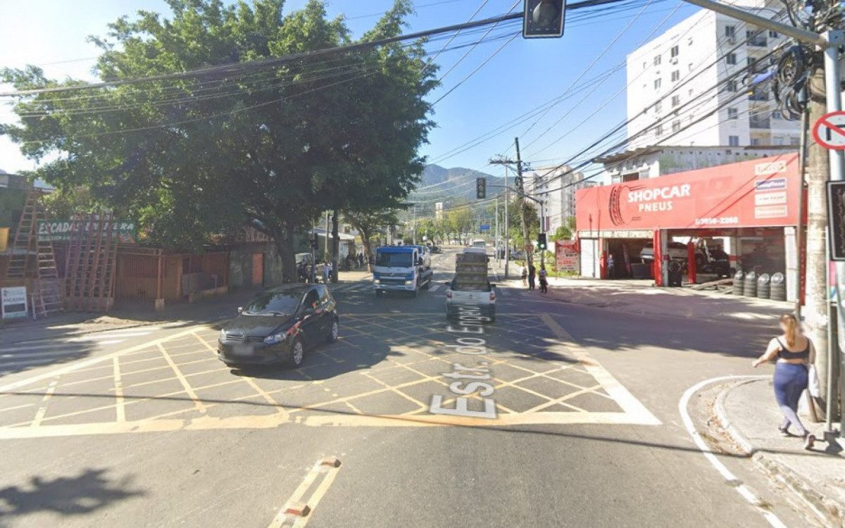 Local onde Matheus foi visto pela última vez, na quarta-feira, na estrada Engenho D\'Água