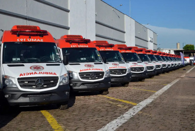 Governo federal entrega 280 novas ambulâncias para a frota do Samu