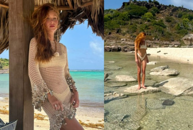 Marina Ruy Barbosa posa de biquíni e recebe elogios: 'Deusa'