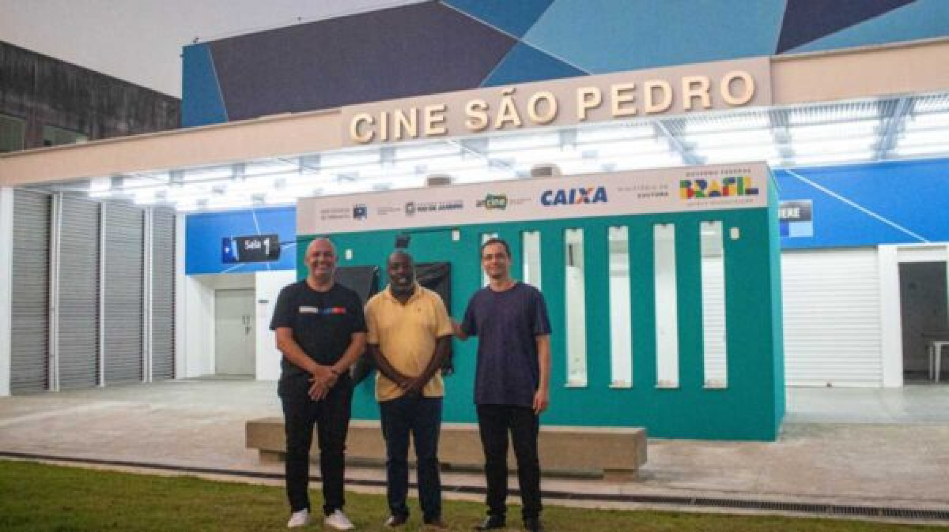 Na &uacute;ltima semana, o prefeito F&aacute;bio do Pastel e o secret&aacute;rio municipal de Cultura, Thiago Marques, receberam o representante do Governo do Estado, Adenilson Honorato, para alinhar a entrega da obra - Cleydson Alan/Divulga&ccedil;&atilde;o PMSPA