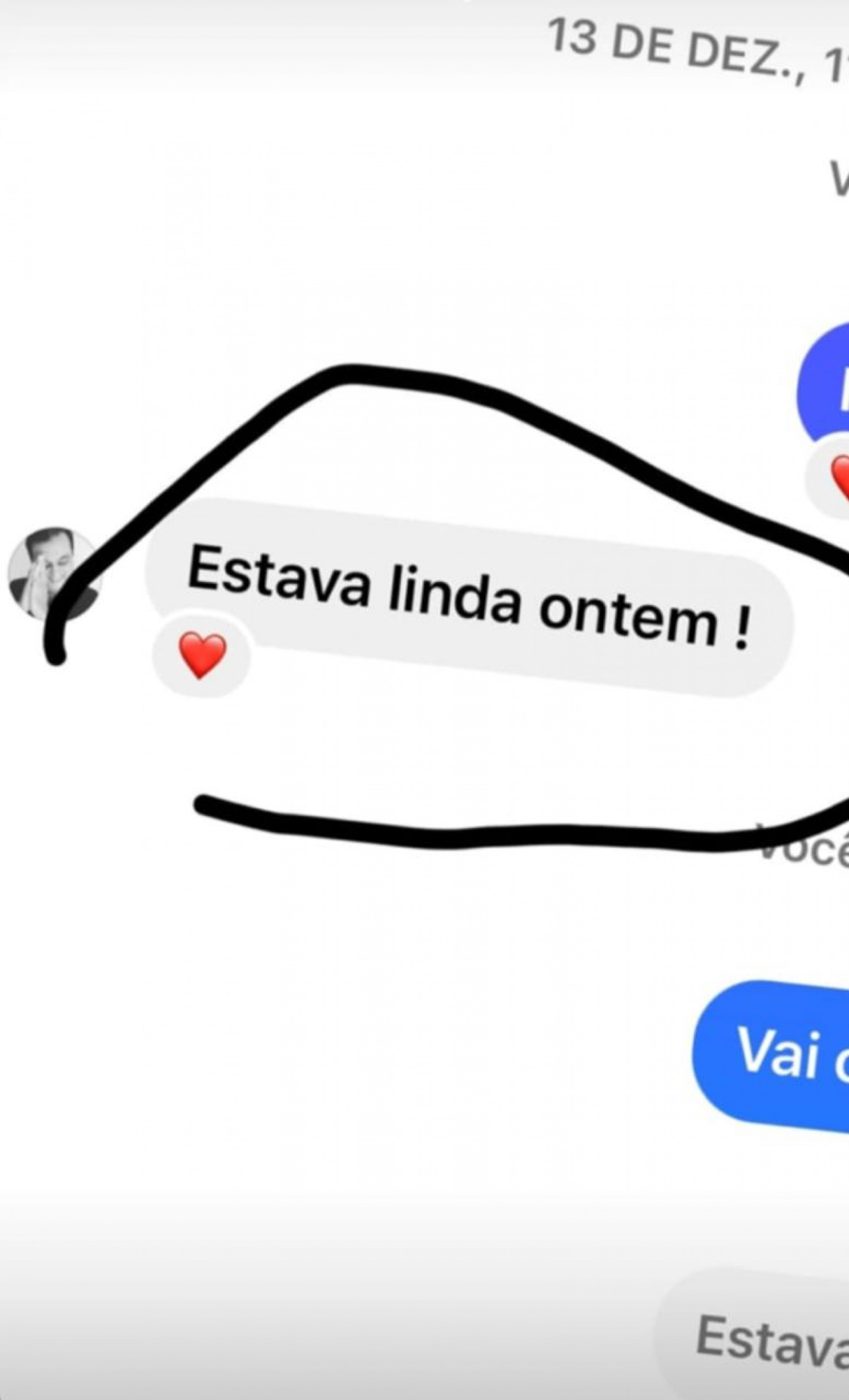 Prints de supostas conversas entre Geraldo Luís e Aline Alves - Foto: Reprodução/ WhatsApp