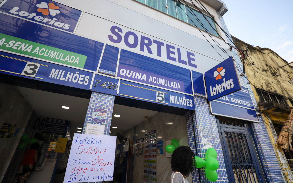 Lotérica na Abolição onde saiu o prêmio de 54 milhões, nesta sexta-feira (05).