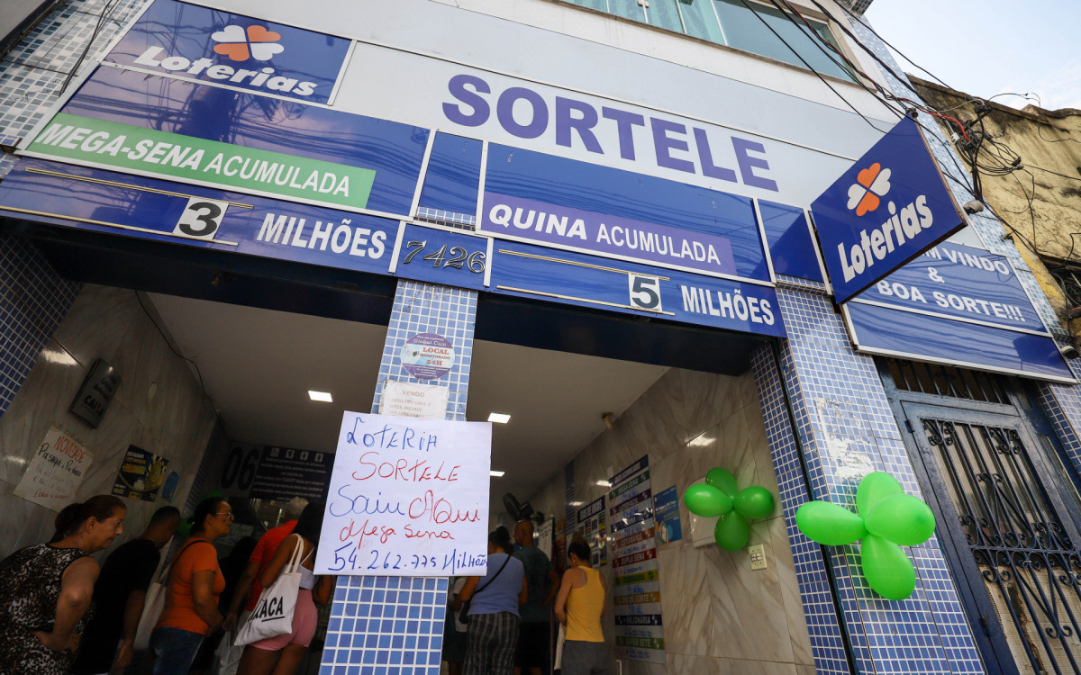 Lotérica na Abolição onde saiu o prêmio de 54 milhões, nesta sexta-feira (05).